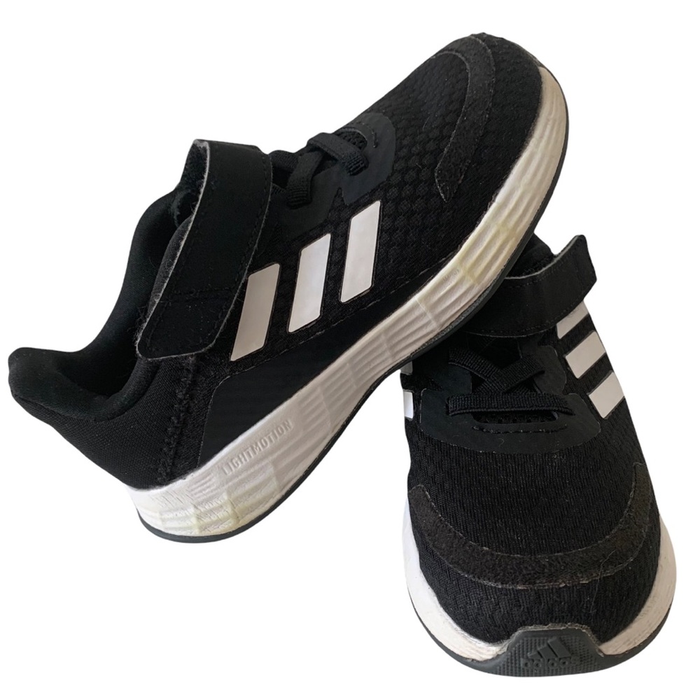 ADIDAS Toddler Black & White Shoes Size 9K